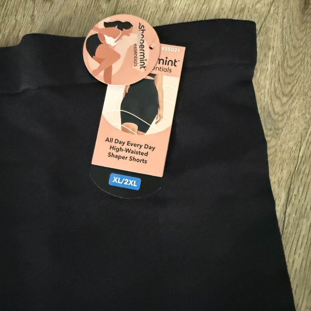 (XL/2XL) BLACK Shapermint High Waist Shaper Shorts